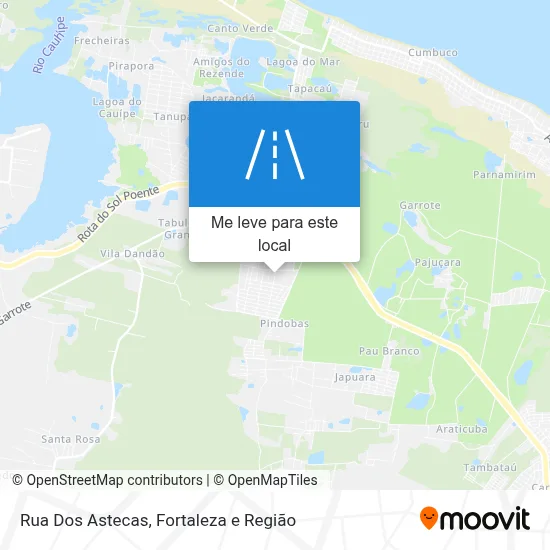 Rua Dos Astecas mapa