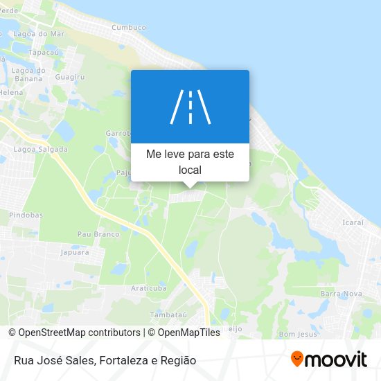 Rua José Sales mapa