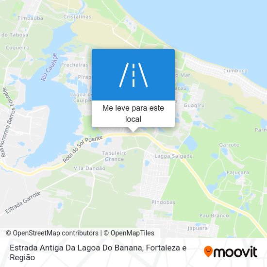 Estrada Antiga Da Lagoa Do Banana mapa