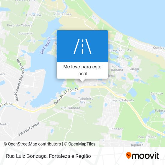 Rua Luiz Gonzaga mapa