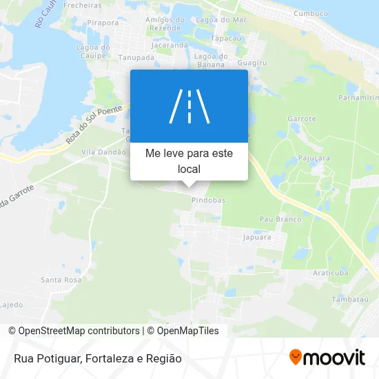 Rua Potiguar mapa