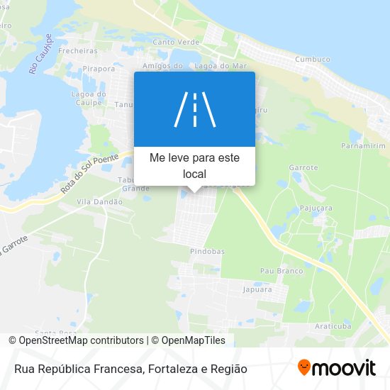 Rua República Francesa mapa