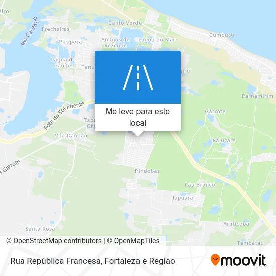 Rua República Francesa mapa