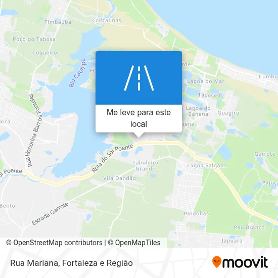 Rua Mariana mapa