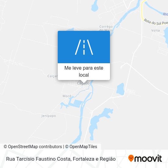 Rua Tarcísio Faustino Costa mapa