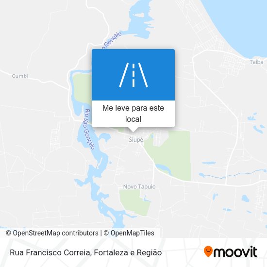 Rua Francisco Correia mapa
