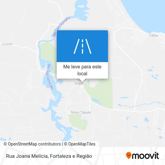 Rua Joana Melícia mapa