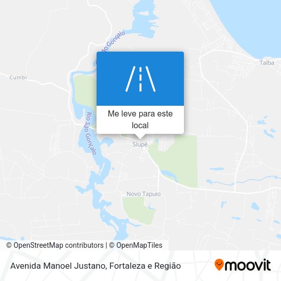 Avenida Manoel Justano mapa