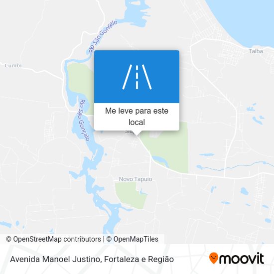 Avenida Manoel Justino mapa