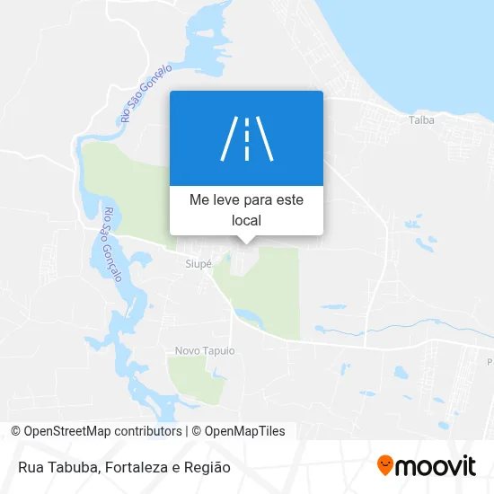 Rua Tabuba mapa