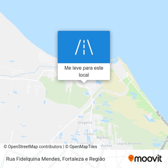 Rua Fidelquina Mendes mapa