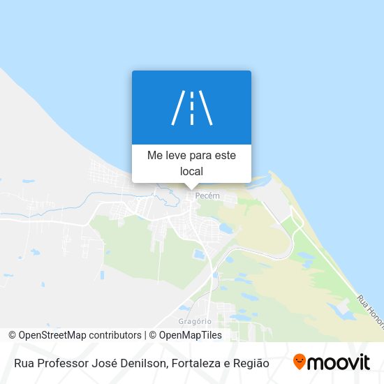 Rua Professor José Denilson mapa