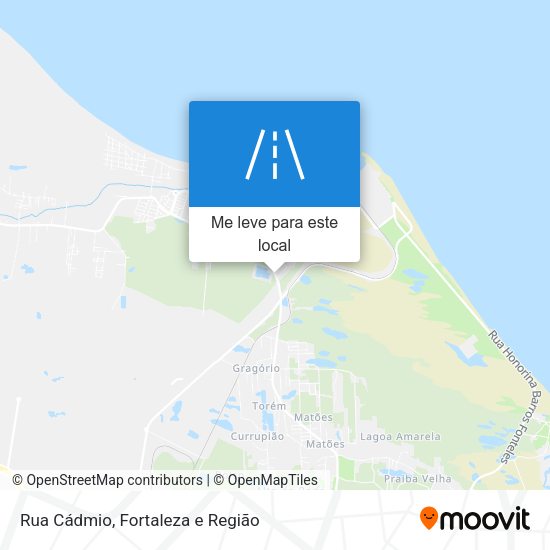 Rua Cádmio mapa