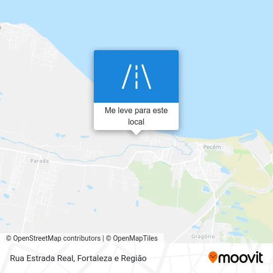 Rua Estrada Real mapa