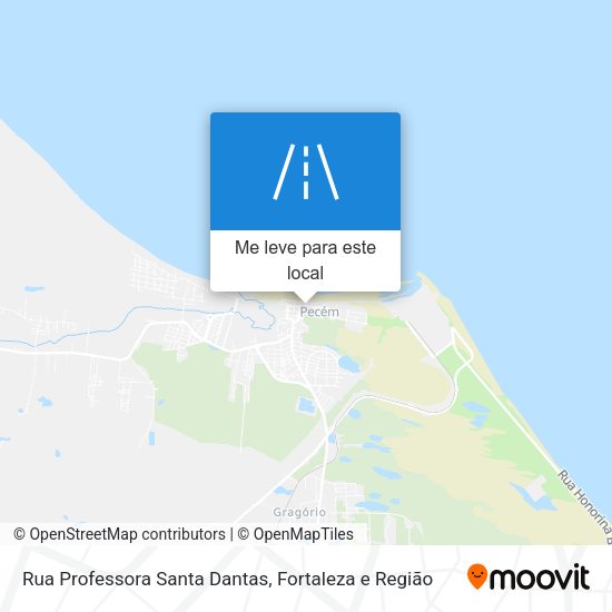 Rua Professora Santa Dantas mapa