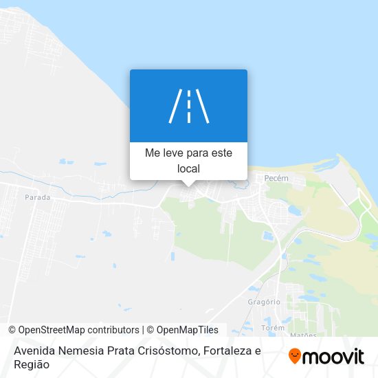 Avenida Nemesia Prata Crisóstomo mapa