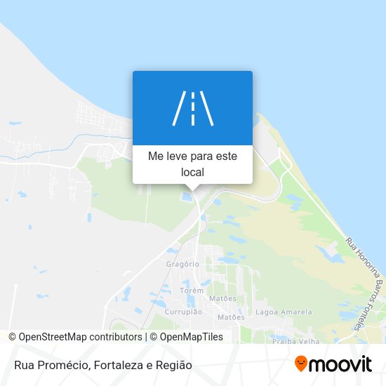 Rua Promécio mapa