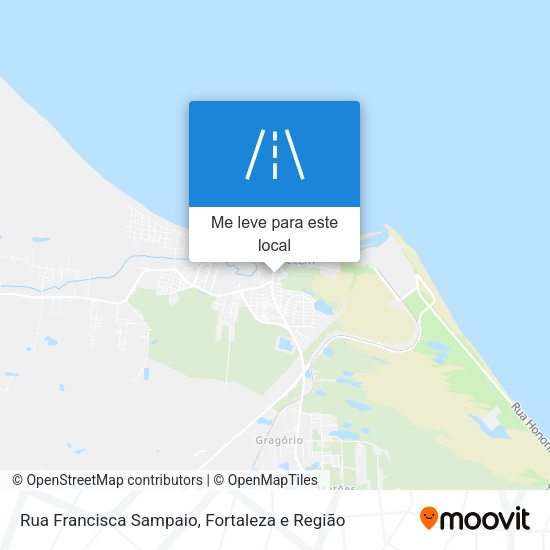 Rua Francisca Sampaio mapa