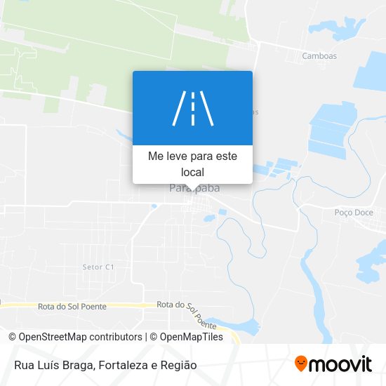 Rua Luís Braga mapa