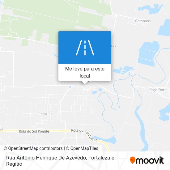 Rua Antônio Henrique De Azevedo mapa