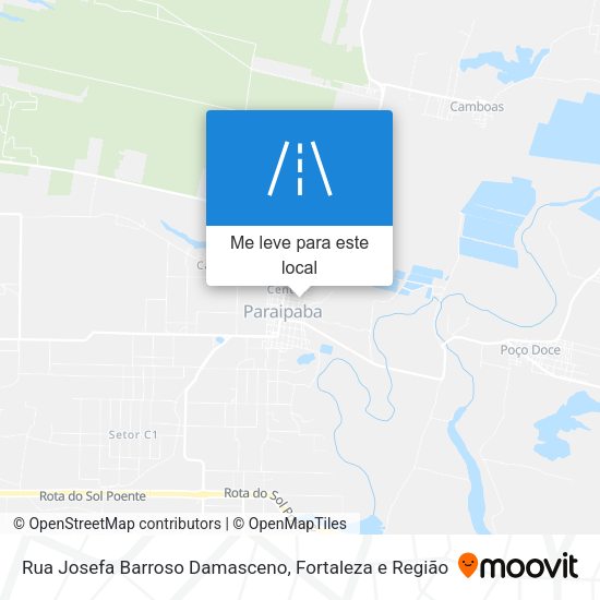 Rua Josefa Barroso Damasceno mapa