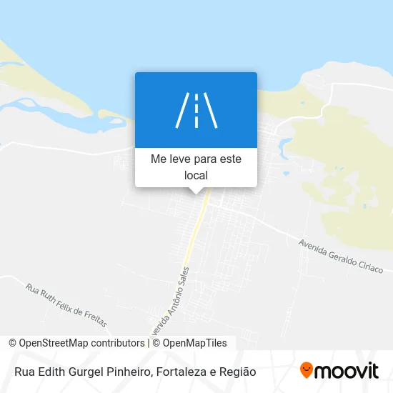 Rua Edith Gurgel Pinheiro mapa