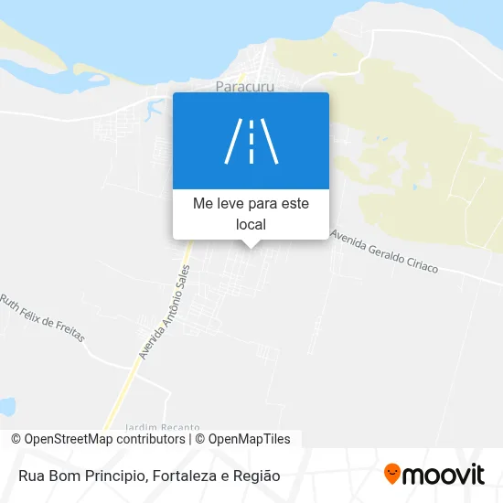 Rua Bom Principio mapa