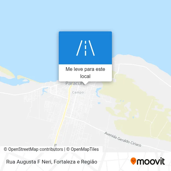Rua Augusta F Neri mapa