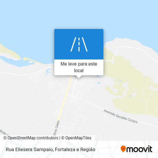 Rua Eliesera Sampaio mapa