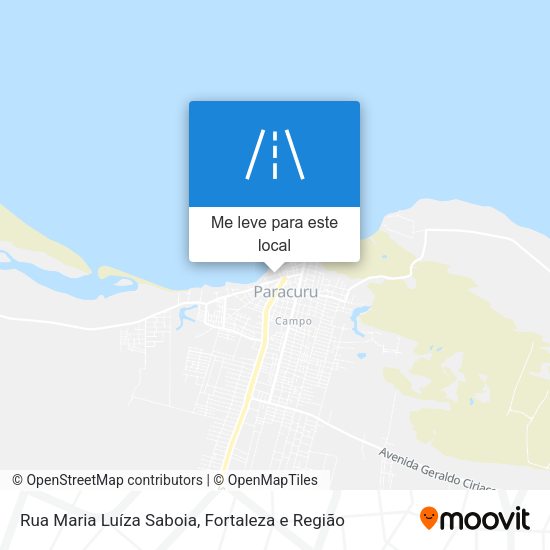 Rua Maria Luíza Saboia mapa