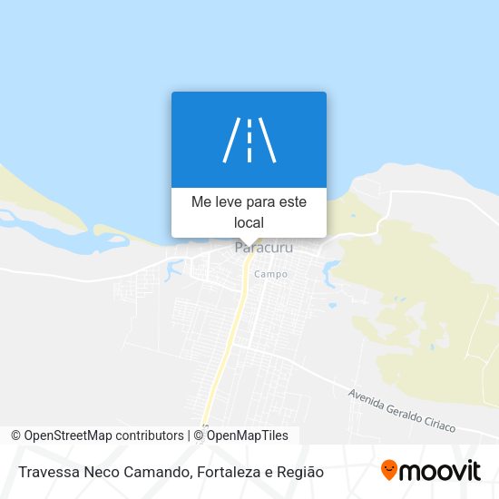Travessa Neco Camando mapa