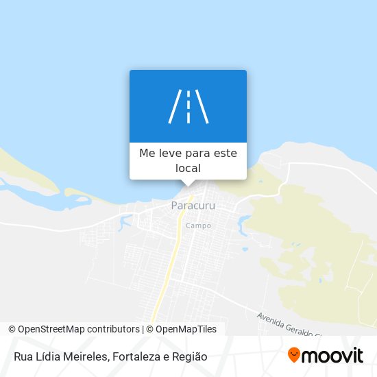 Rua Lídia Meireles mapa