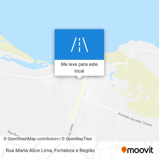Rua Maria Alice Lima mapa