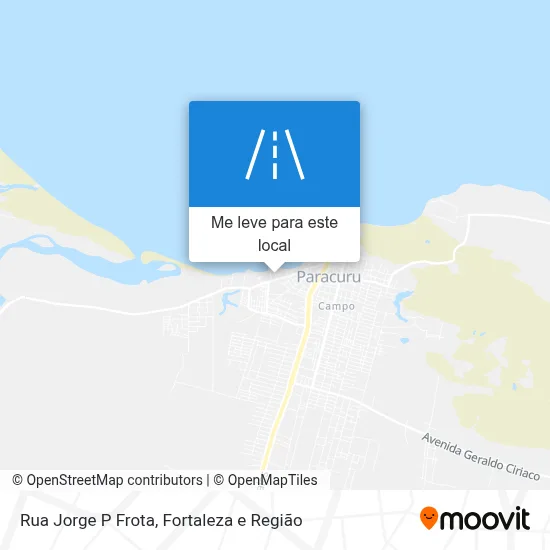 Rua Jorge P Frota mapa