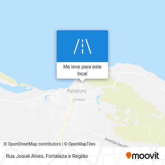 Rua Josué Alves mapa