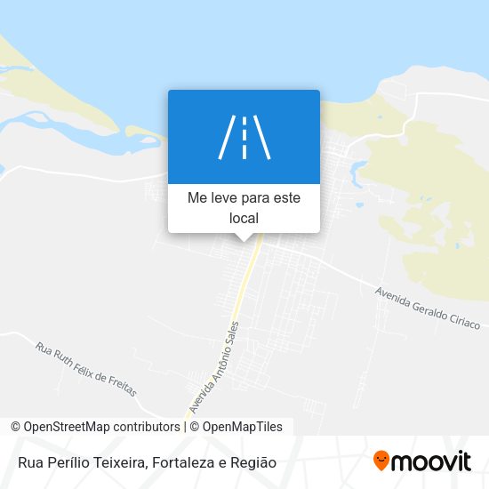 Rua Perílio Teixeira mapa