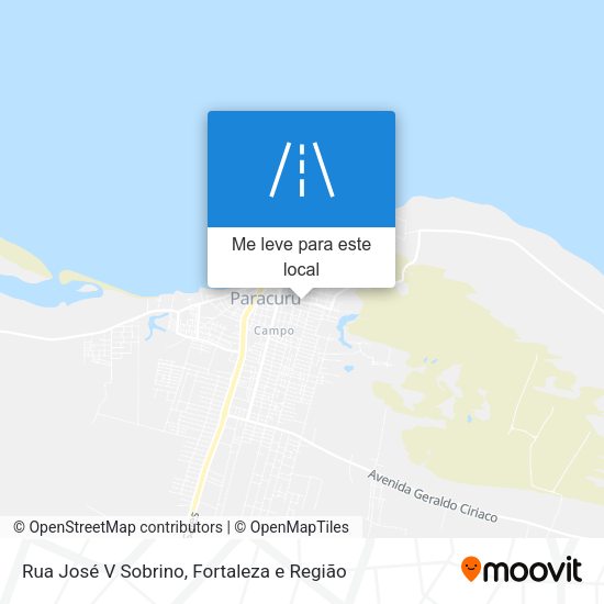 Rua José V Sobrino mapa