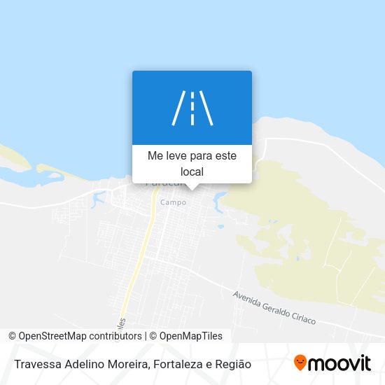 Travessa Adelino Moreira mapa