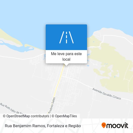 Rua Benjamim Ramos mapa