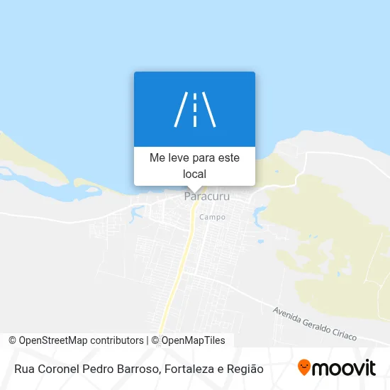 Rua Coronel Pedro Barroso mapa
