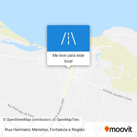 Rua Hermano Meireles mapa