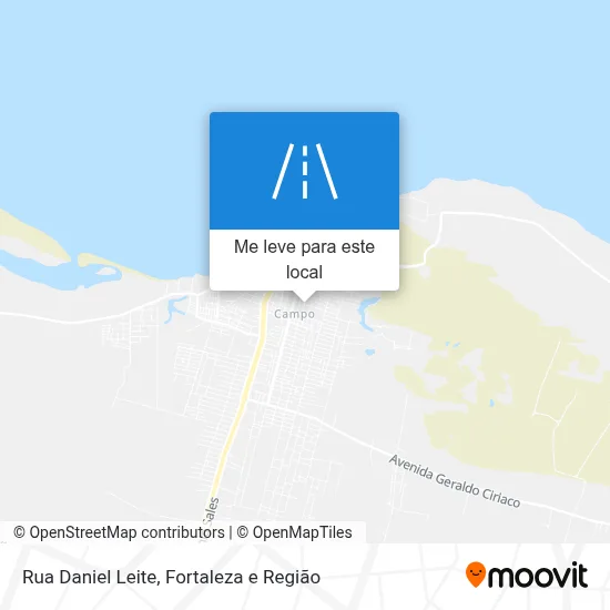 Rua Daniel Leite mapa