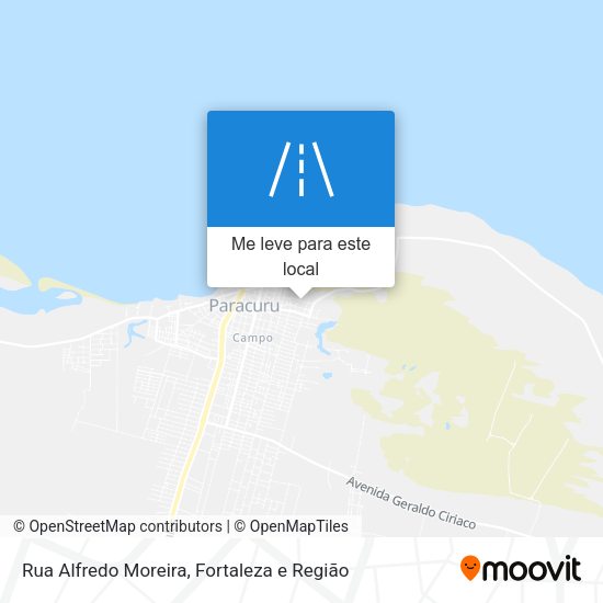 Rua Alfredo Moreira mapa