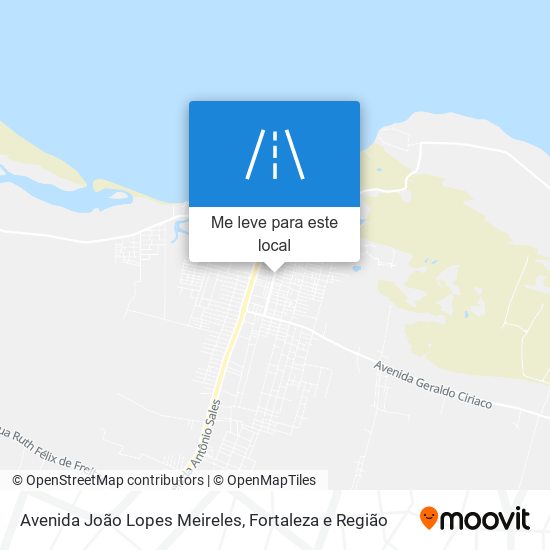 Avenida João Lopes Meireles mapa