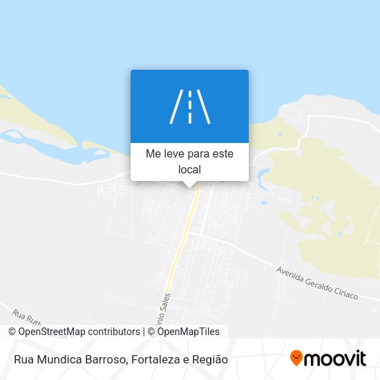 Rua Mundica Barroso mapa