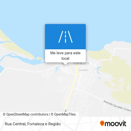 Rua Central mapa