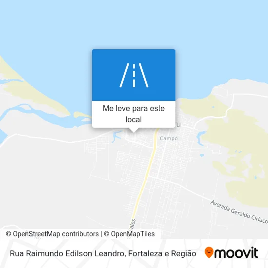 Rua Raimundo Edilson Leandro mapa