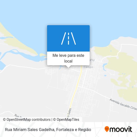 Rua Miriam Sales Gadelha mapa