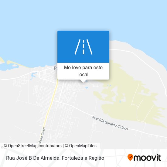 Rua José B De Almeida mapa