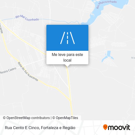 Rua Cento E Cinco mapa